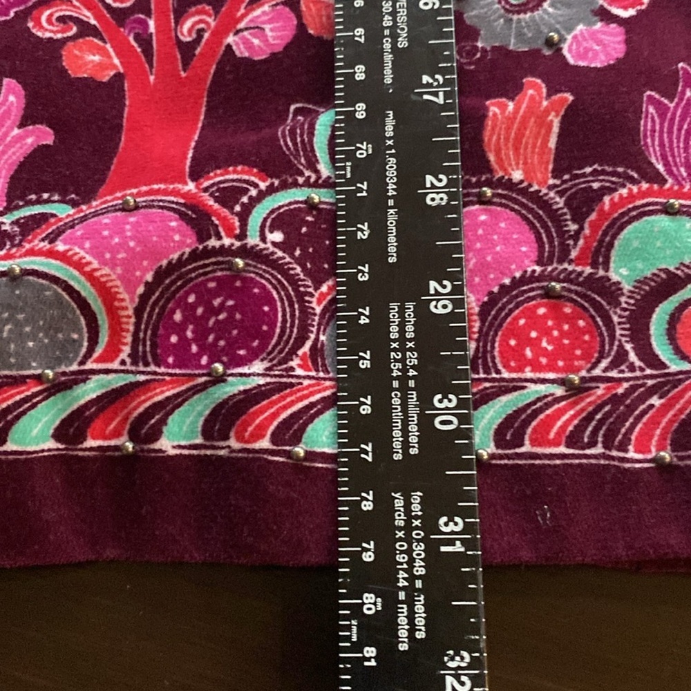 Free People Birds of Paradise Gray& Purple Sleeveless Vintage Empire Dress. Sz 4 - Picture 14 of 16